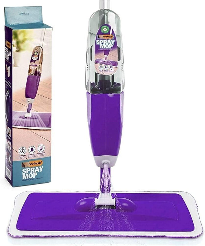 Floor Spray Mop for Cleaning Vinyl Kitchen Washable Microfibre Heads Pads Large