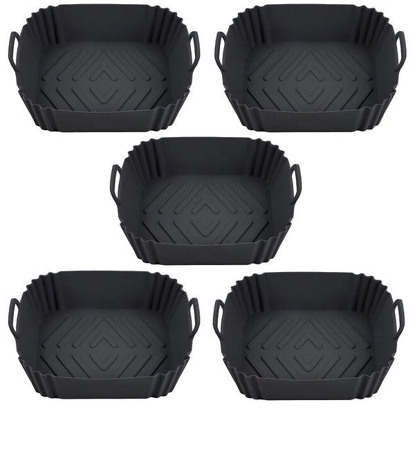 Air Fryer Silicone Liners Square Oven for Ninja With Handles Large Accessories