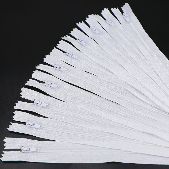 50x Assorted Dress Upholstery Craft Nylon Metal Closed Open Ended Zips Repair
