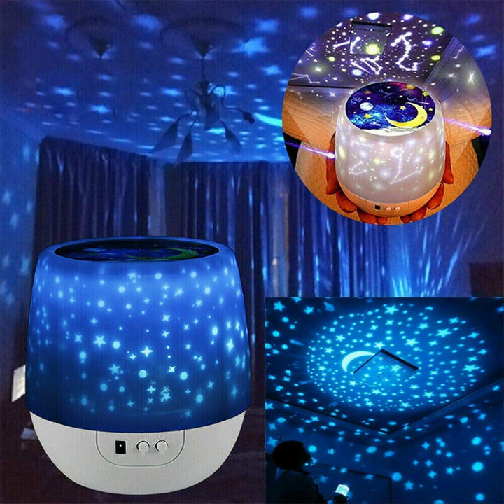 Star Light Projector USB Night Baby Adult Sky Moon Lamp LED Galaxy Ceiling Wall