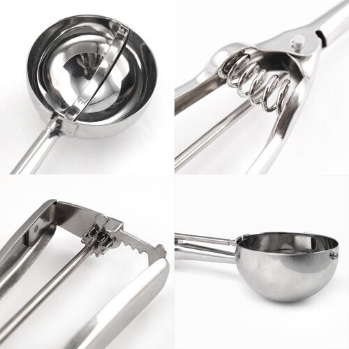 Ice Cream Scoop Stainless Steel 6cm Mash Potato Spoon Kitchen Tool Server Food