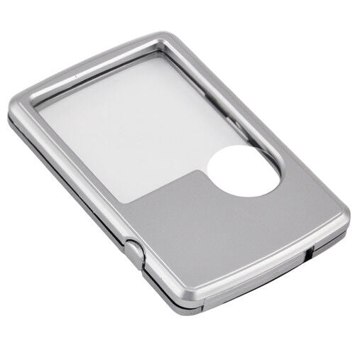 3X & 6X High Quality Illuminated Double Magnifying Glass Pocket Magnifier Large