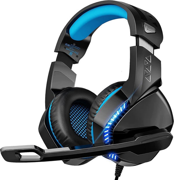 Gaming Headset with Microphone for PC Laptop PS4 Xbox One PS5 Headphones Bass