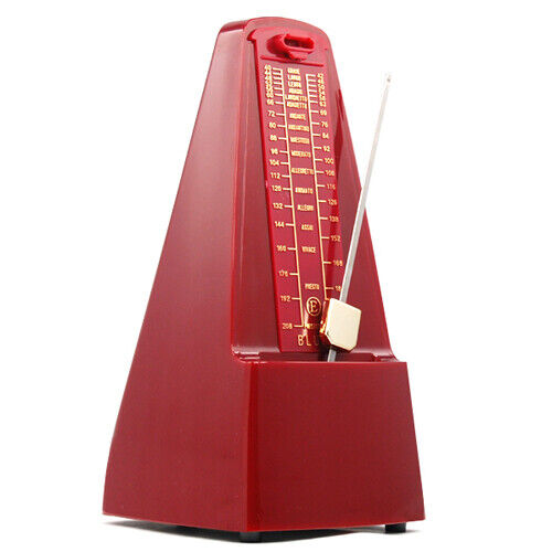 Elegant Pyramid Metronome Tempo for Musicians Piano Guitar Wind-up Clockwork