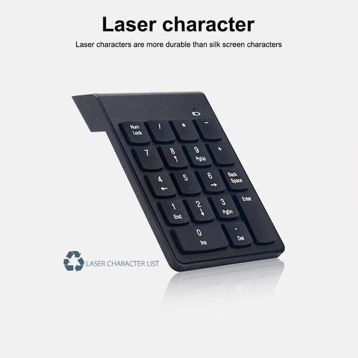 Wireless 2.4GHz USB 18 keyboard Number Pad Numeric Keypad Keyboard for Laptop PC