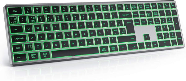 Bluetooth Keyboard for Windows Mac iPad Tablet Android Backlit Computer Laptop