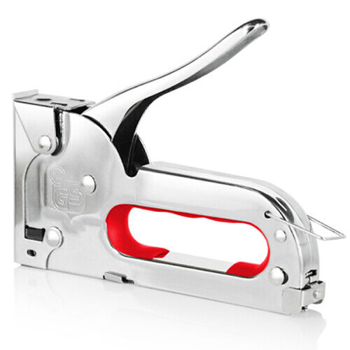 Staple Gun Stainless Steel Metal 100 Staples Stapler 6.35/7.95mm Work Heavy Duty
