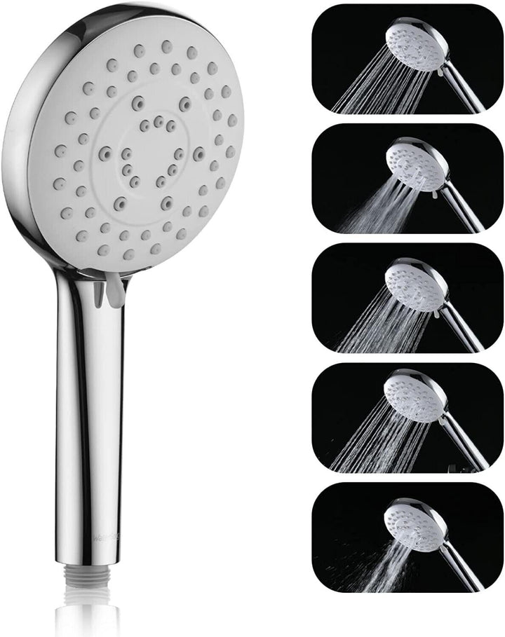 Shower Head High Pressure Large Replacement Universal Handheld 5 Spray Modes