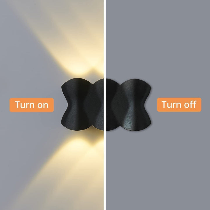Outdoor Wall Lights Mains LED Up Down Indoor Sconce Lamp IP65 Waterproof Fixture