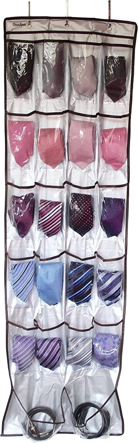 Over Door Storage Organiser Rack Pockets Shoe Toys Kitchen Closet Box Hanging