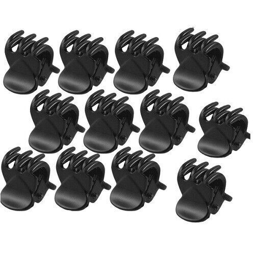 Hair Clips Claw Accessoties Small for Girls Women Bulldog Plastic Clamps x12