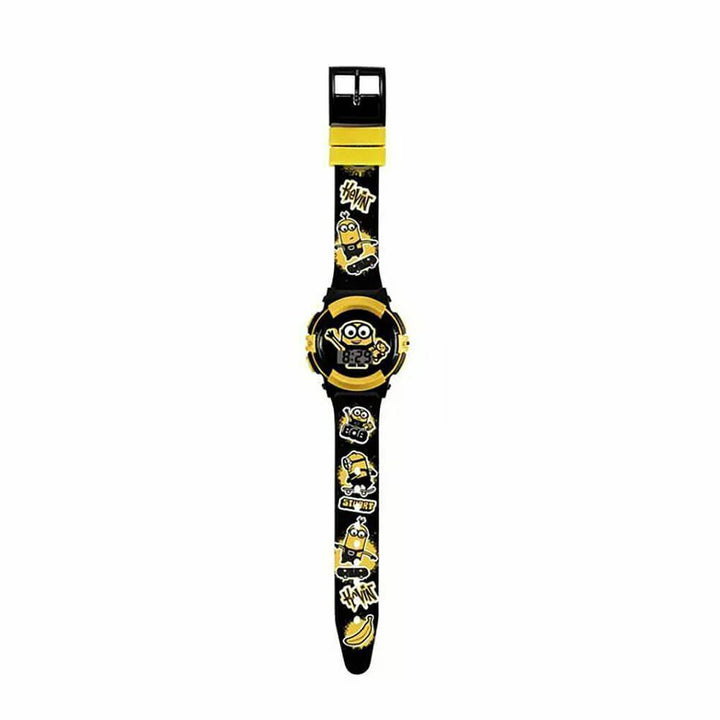 Minions Boys Digital Quartz Watch Silicone Bob Flashing Torch Gift Set Childrens