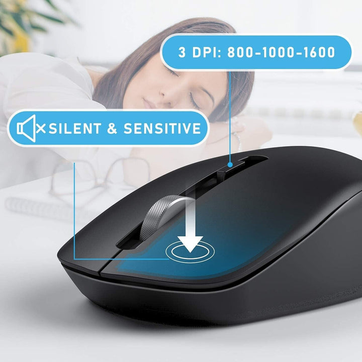 Keyboard and Mouse Wireless Set for Windows Desktop Laptop PC Computer 2.4G