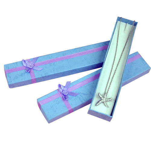 10 x Long Luxury Card Jewellery Gift Boxes Watch Display Box Pendant Bracelet