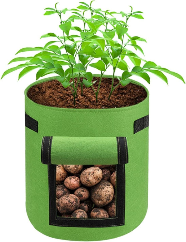 Reusable Potato Grow Bags Vegetable Fruit Garden Planter Bed Growing 5 Gallon