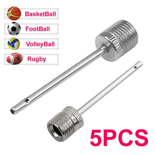 Football Pump Needle Basketball Rugby x5 Soccer Air Inflator Valve Adaptor Pin