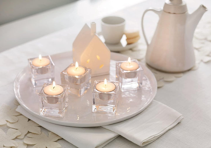 Tea Lights Candles Bulk Long Burn Night Light Unscented Christmas Decorations