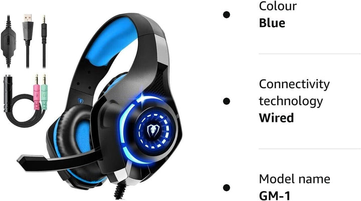 Gaming Headset with Microphone for PC PS4 PS5 Xbox one Nintendo Switch Headphone