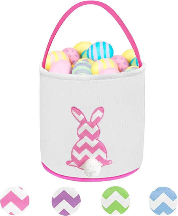 Easter Eggs Hunt Basket Bag Collect Storage Toys Chocolate Party Gifts Bucket