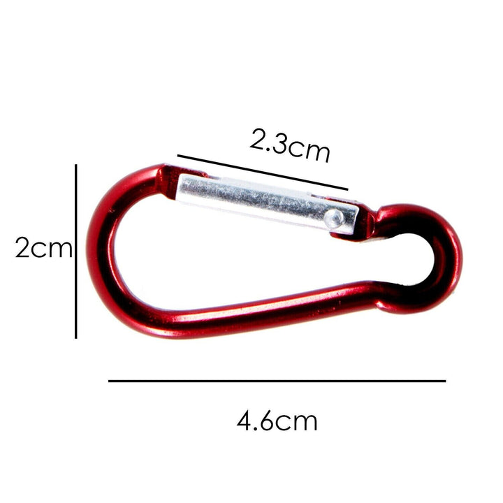 Carabiner Clip Keyring Small Clasp x5 Hook Camping Sports Extra Mini Men Car Key