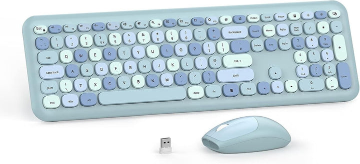 Keyboard and Mouse Wireless Set for Windows Desktop Laptop PC Computer 2.4G
