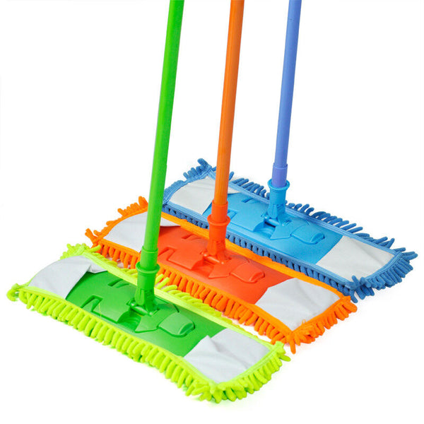 Extendable Microfibre Floor Mop Cleaner Sweeper Wooden Laminate Tile Wet Dry