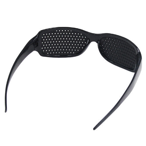 Black Eyesight Improvement Vision Care Exercise Eyewear Pinhole Glasses Training