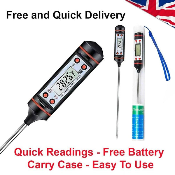 Digital Food Thermometer Probe Cooking Meat Kitchen Temperature BBQ Turkey Milk