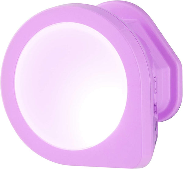 Dusk Till Dawn Night Light LED Bulb Plug In for Kids Motion Sensor Pink White