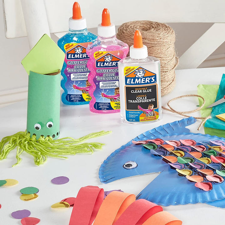 Elmers Glitter Glue Craft Set PVA All Great For Making Slime School Arts Stick