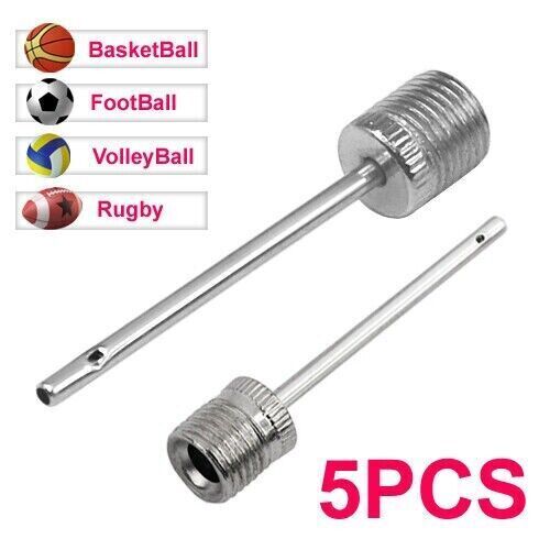 Football Pump Needle Basketball Rugby x5 Soccer Air Inflator Valve Adaptor Pin