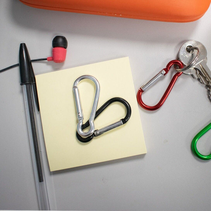 Carabiner Clip Keyring Small Clasp x5 Hook Camping Sports Extra Mini Men Car Key
