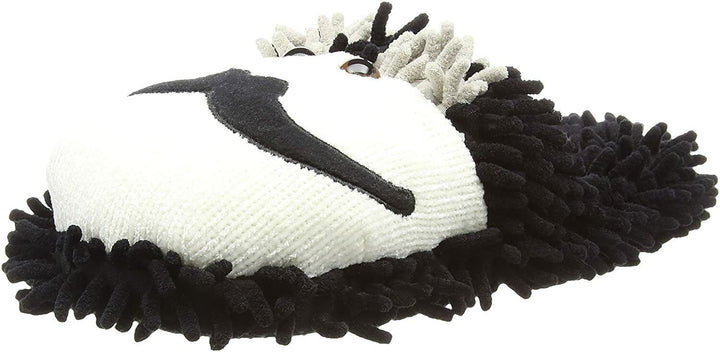 Aroma Home Ladies Moustache Slip On Slippers Size 4-7 Comfy With Grip Anti-Slip