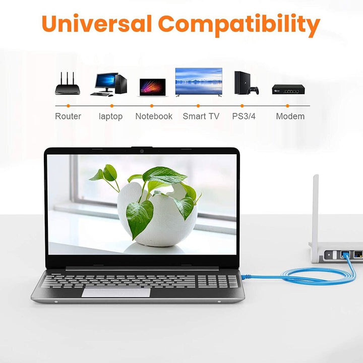 CAT 6 Ethernet Cable UTP 23m Patch RJ45 High Speed Network Long Shielded Outdoor