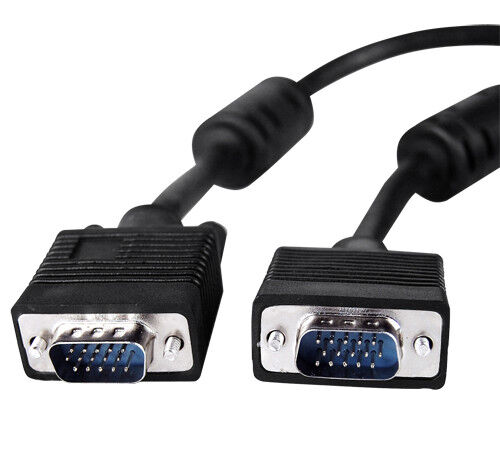 5m SVGA/VGA 15 Pin VGA Extension Lead Cable Male to Male for Monitors Projectors
