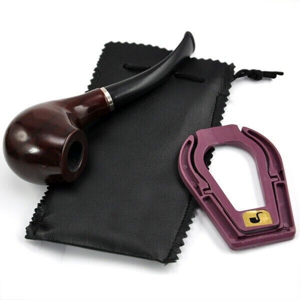 Smoking Pipes Vintage Style with Rack Stand Holder for Tobacco Wooden Cigar