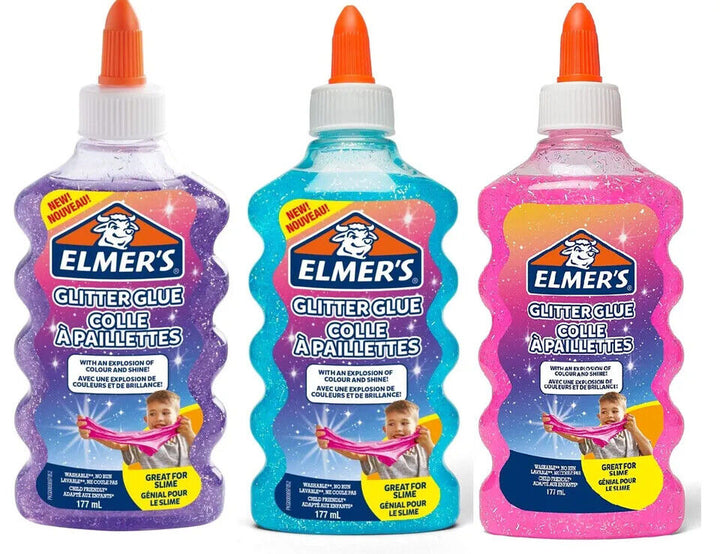 Elmers Glitter Glue Craft Set PVA All Great For Making Slime School Arts Stick