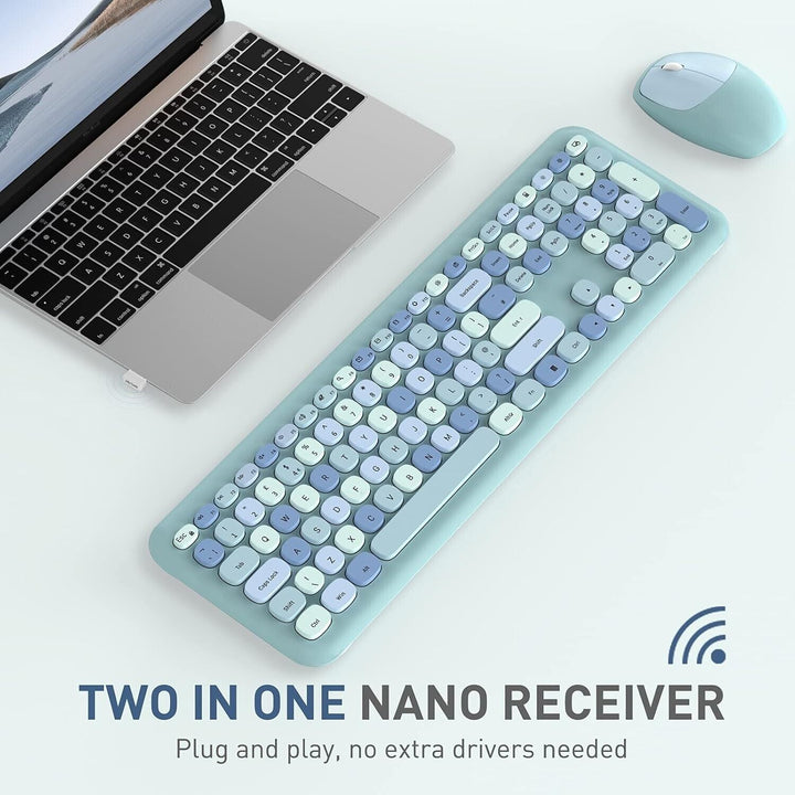 Keyboard and Mouse Wireless Set for Windows Desktop Laptop PC Computer 2.4G