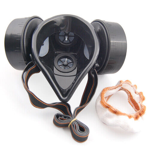 2pc Spray Paint Twin Cartridge Respirator Mask/Goggles Paint Kit Fumes Kept Out