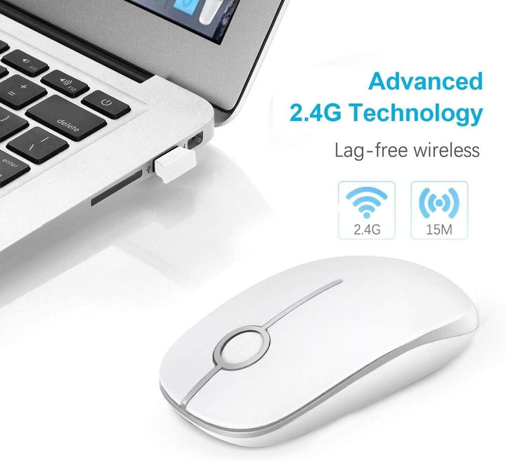 Wireless Mouse Gaming for Laptop USB LED Desktop PC Computers TV Box Chromebook