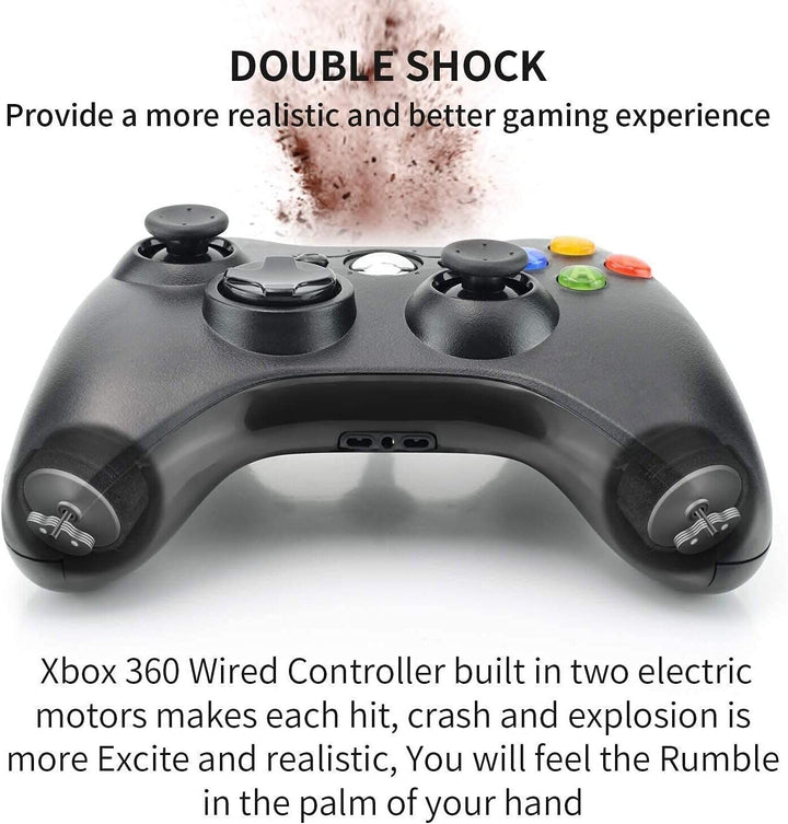 Xbox 360 Wired Controller Gamepad for Microsoft PC Windows 7/8/10/11 Console