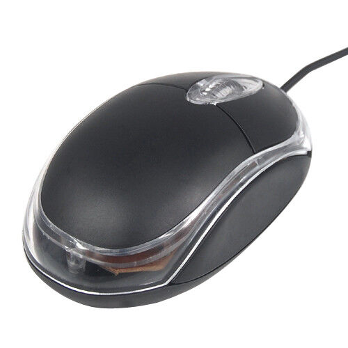Wired USB Optical Mouse for PC Laptop Computer Scroll Wheel LED Lights Gaming