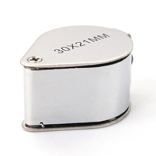 Jewellers Loupe 30 x 21mm Glass Jewellery Antiques Magnifier Hallmark Eye Lens
