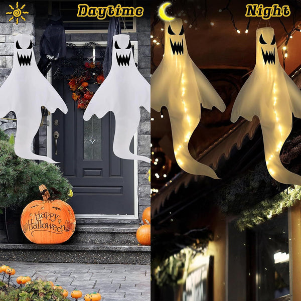 Halloween Decorations Outdoor Props Scary Party Spooky Ghost Hanging LED Lights