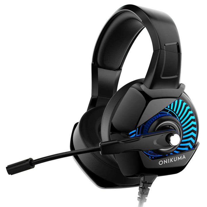 Gaming Headset with Microphone for PC Laptop PS4 Xbox One PS5 Headphones LED USB