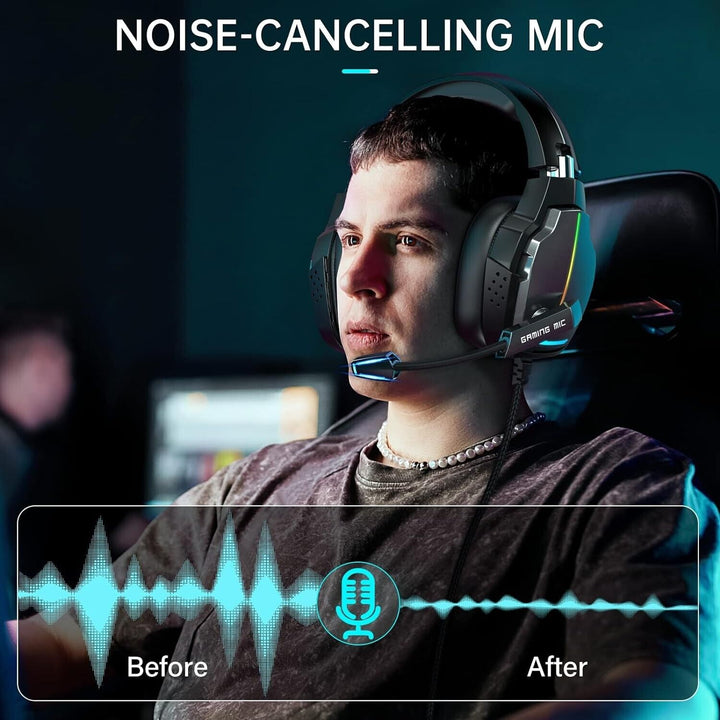 Gaming Headset with Microphone for PC PS4 PS5 Xbox one Nintendo Switch Headphone