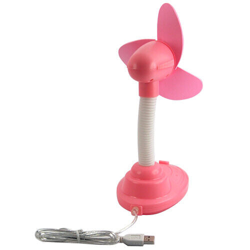 Mini USB Desk Fan Small Quiet Personal Cooler Girls Bedside Table Portable