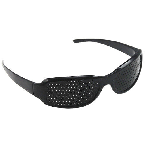 Black Eyesight Improvement Vision Care Exercise Eyewear Pinhole Glasses Training