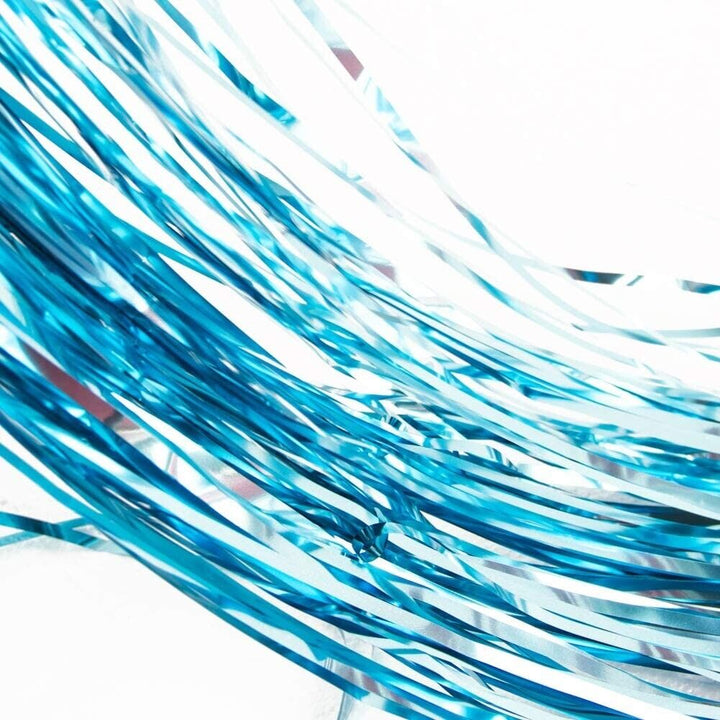 Ice Blue Foil Curtain Backdrop Door Party Birthday Decorations Wedding Tinsel