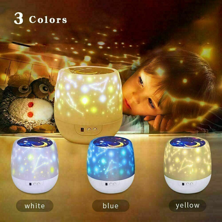 Star Light Projector USB Night Baby Adult Sky Moon Lamp LED Galaxy Ceiling Wall